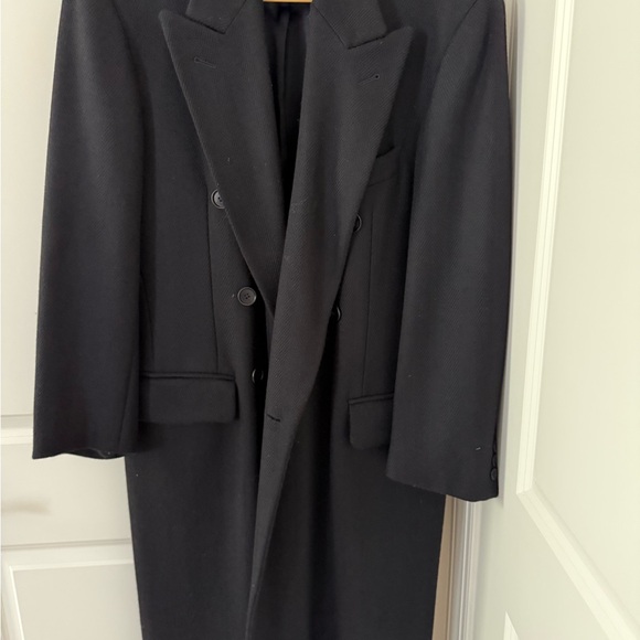 Black Classic Trench Coat for Formal Occasions - Picture 1 of 5